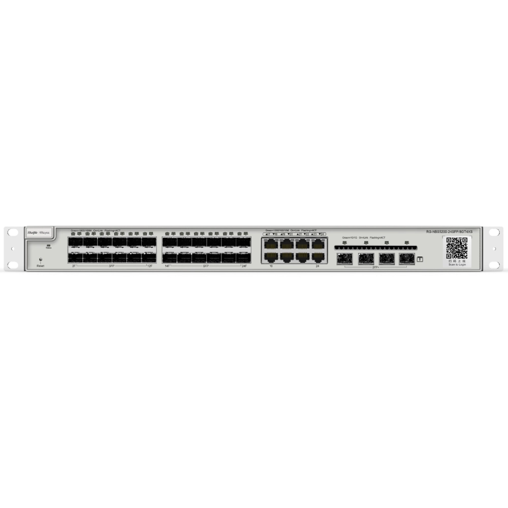 Комутатор 24 порти керований Ruijie Reyee RG-NBS5200-24SFP/8GT4XS L3