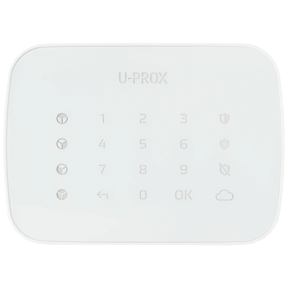 Бездротова сенсорна клавіатура для чотирьох груп U-Prox Keypad G4 White