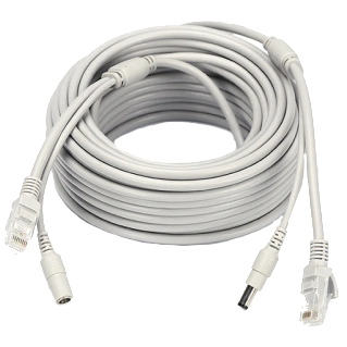Патчкорд комбінований Voltronic RJ-45 + DC 20м