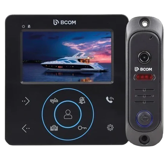 Комплект відеодомофона BCOM BD-480M Black Kit