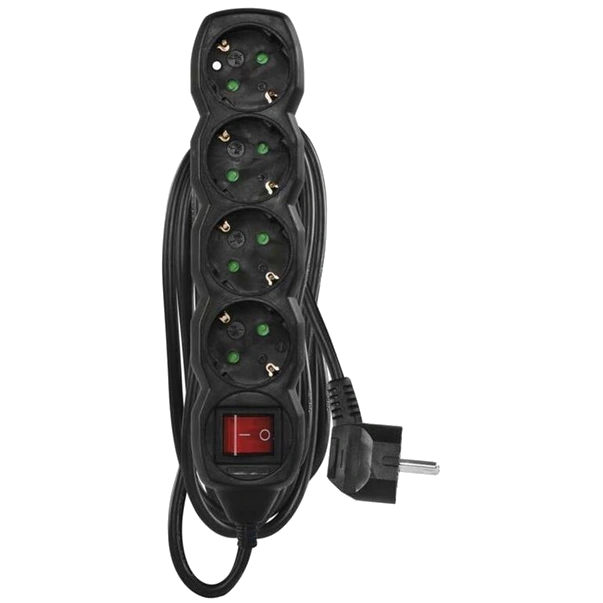 Мережевий подовжувач Emos PC1423R 4 розетки 3 м