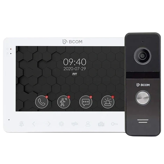 Комплект відеодомофона BCOM BD-780FHD White Kit