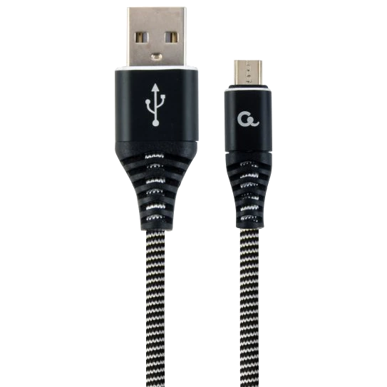 Кабель Cablexpert CC-USB2B-AMmBM-2M-BW USB 2.0/Micro B 2м