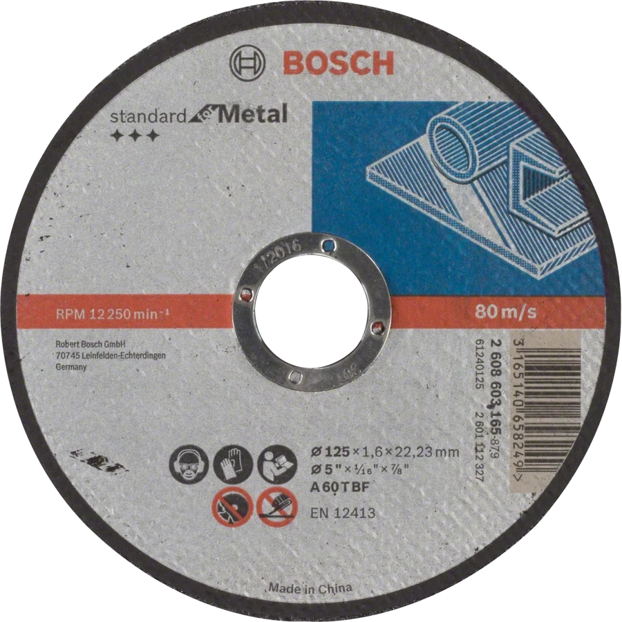 Відрізний круг по металу Bosch Standard for Metal 125x1.6x22.23