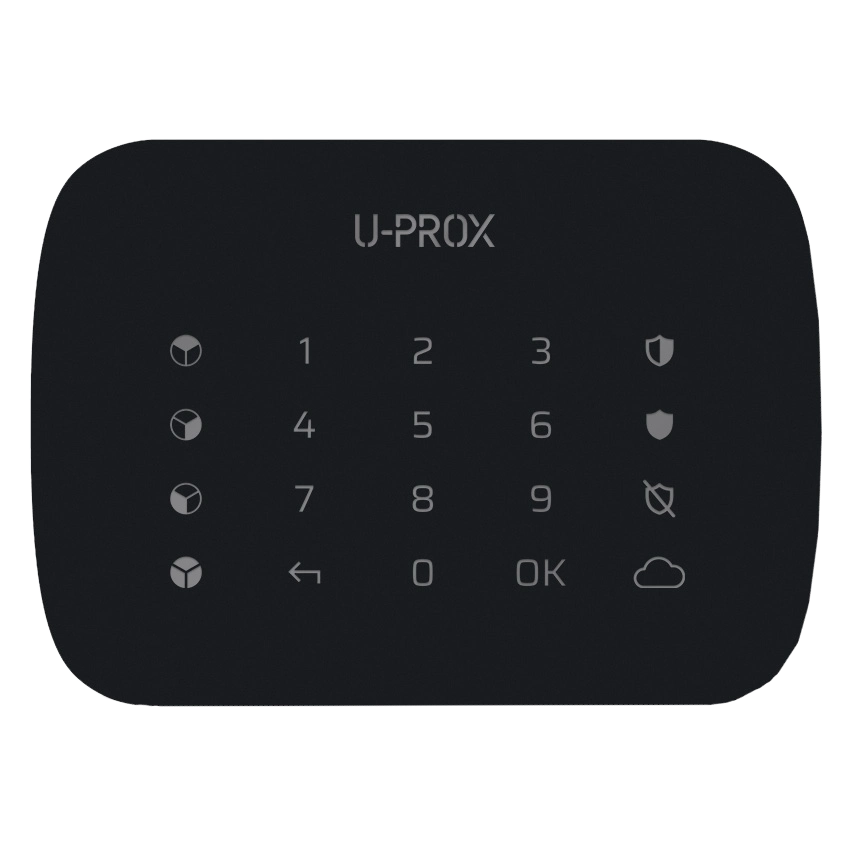 Бездротова сенсорна клавіатура для чотирьох груп U-Prox Keypad G4 Black