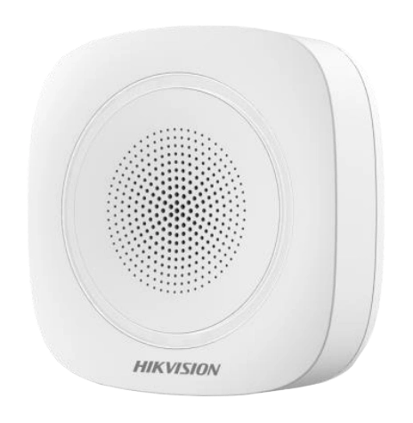 Бездротова внутрішня сирена Hikvision DS-PS1-I-WE-Red (червоне підсвічування)