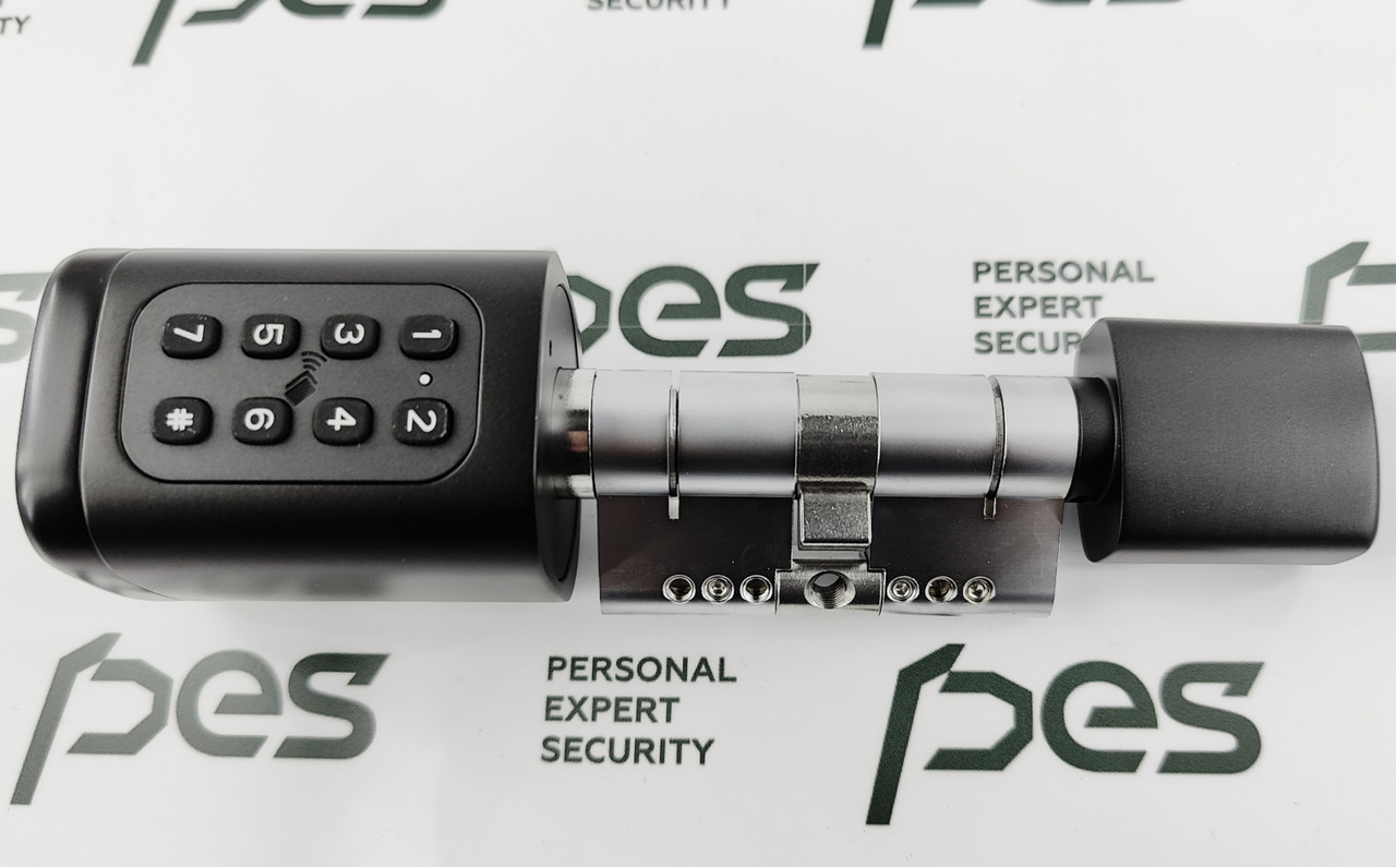 PES Cylinder 3 з клавіатурою та сканером відбитків пальця чорний 125 мм 65x60Т — фото 6