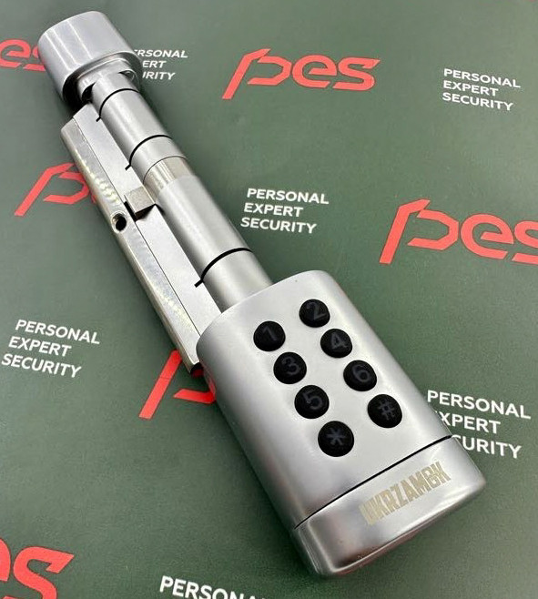 PES Cylinder Silver 55х50Т кодовий смарт-циліндр для замка — фото 8