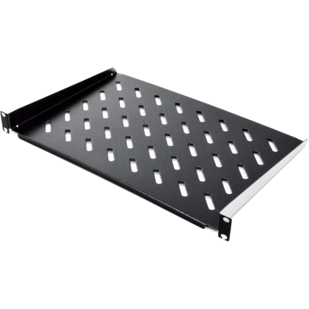Полиця консольна чорна CMS 19" 1U 300мм