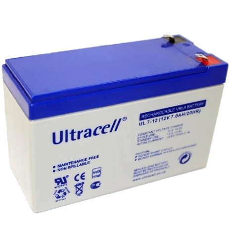 Свинцево-кислотна акумуляторна батарея Ultracell UL7-12 7A•г 12В