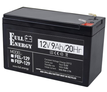Свинцево-кислотна акумуляторна батарея Full Energy FEP-129 9А•г 12В
