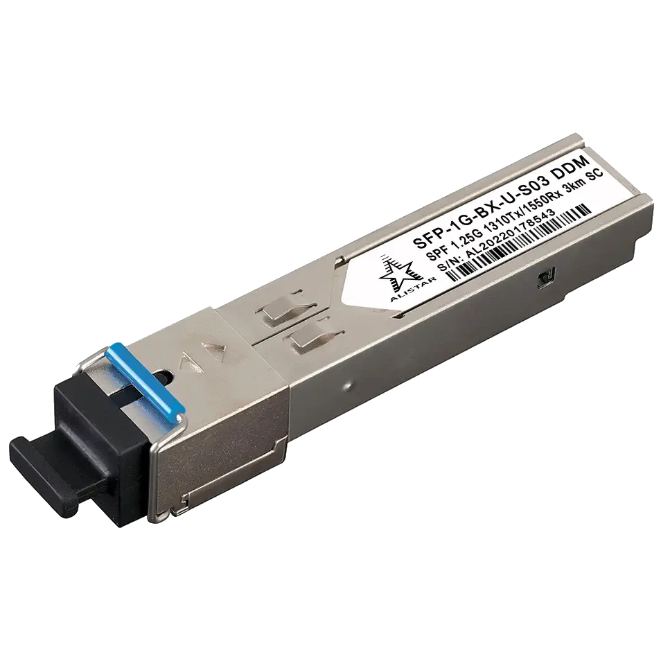 Модуль Alistar SFP-1G-BX-U-S03 SFP 1G 1SM WDM SC 3KM TX1310/RX1550nm DDM