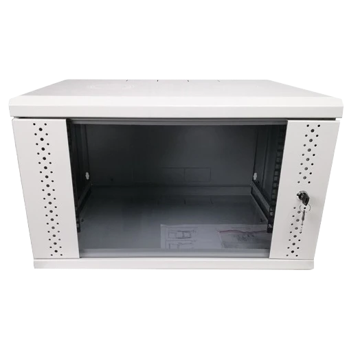 Шафа EServer 6U 600х500х370 скло, сіра