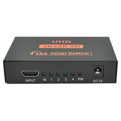 Активний HDMI сплітер 1=>4 порта 4K, 2K DC5V/2A