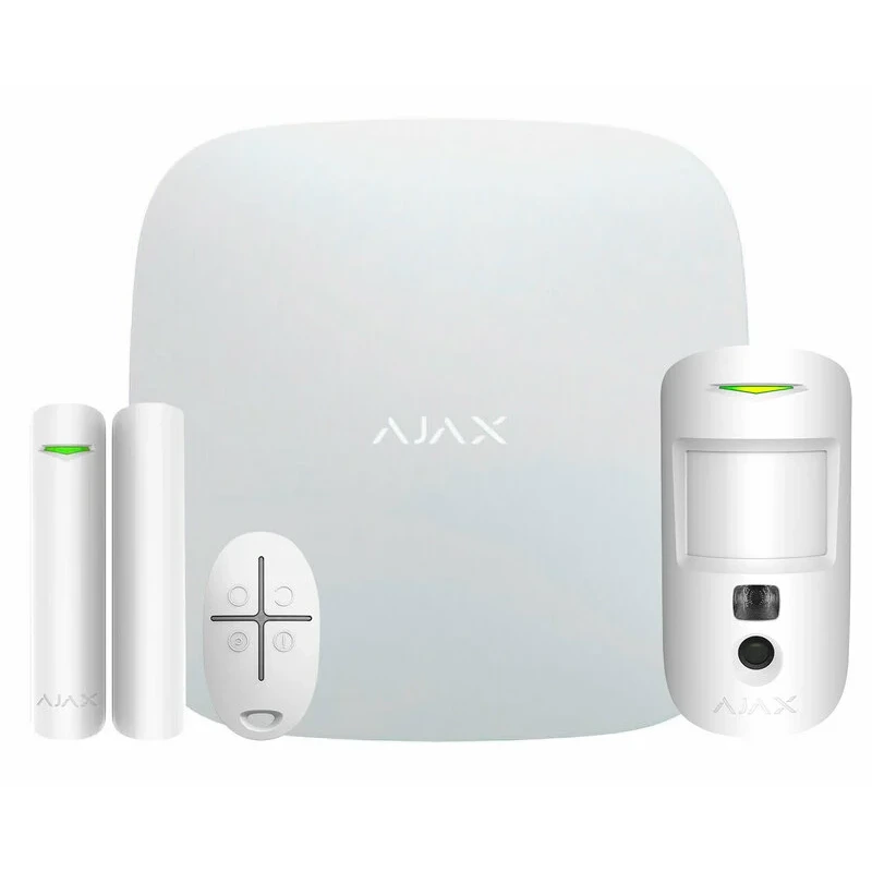 Комплект Ajax StarterKit Cam HDR white охоронної сигналізації