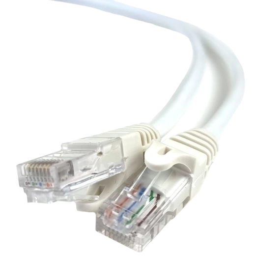 Патч-корд білий 1м EServer UTP CAT5e
