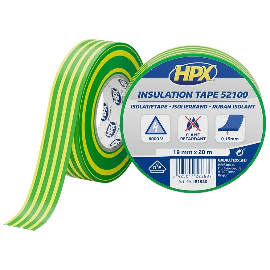 Стрічка ПВХ ізоляційна HPX IE1920 HPX52100 19мм х 20м