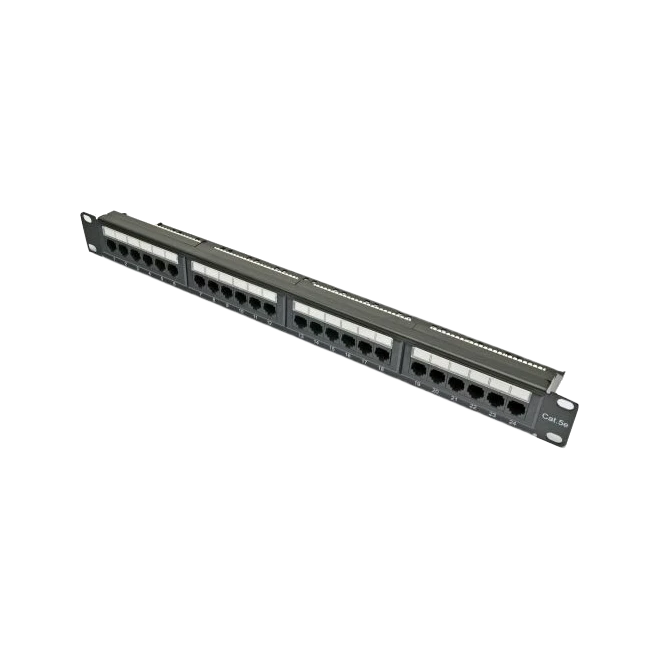 Патч-панель 19" 24хRJ-45 UTP кат.5e, із заднім організатором, Kingda KDPA6043