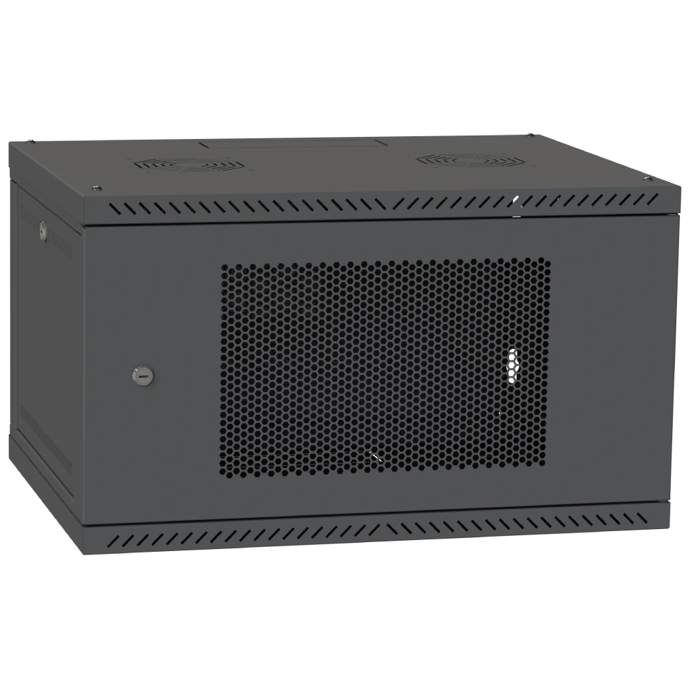 Шафа серверна IPCOM CH-6U 600x600 перфорація RAL9005