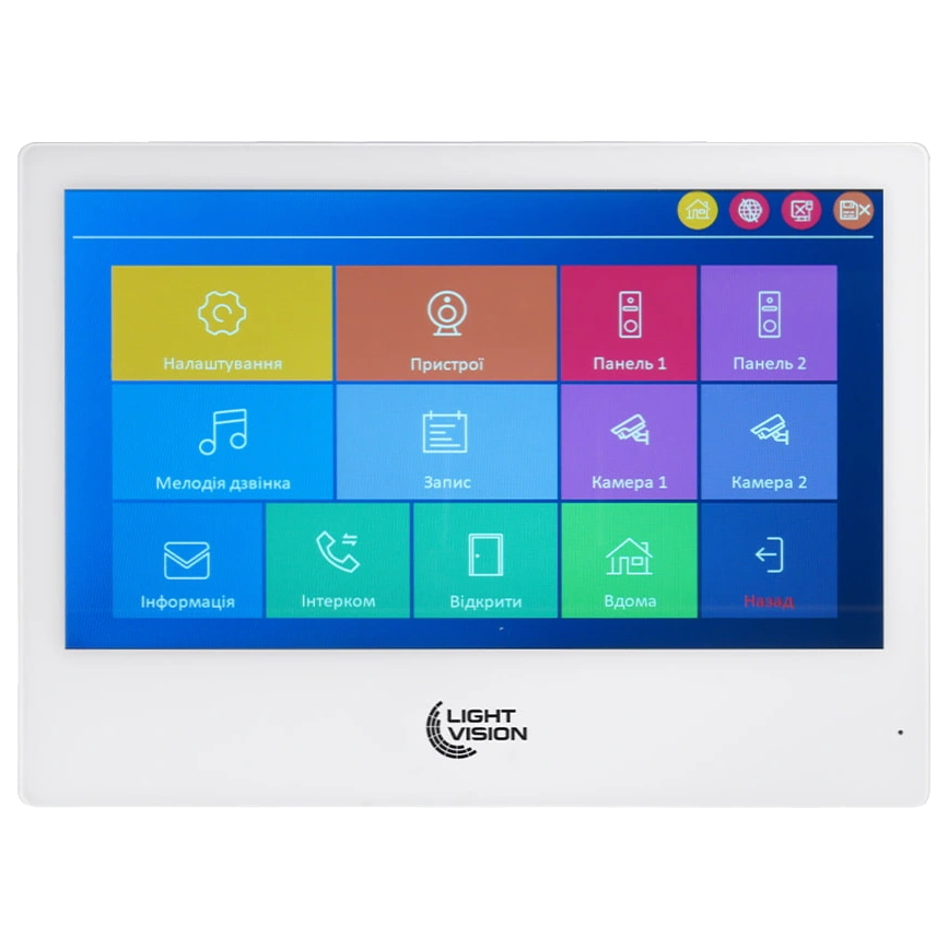 Відеодомофон Light Vision SINGAPORE WiFi FHD WHITE (AI) 10"