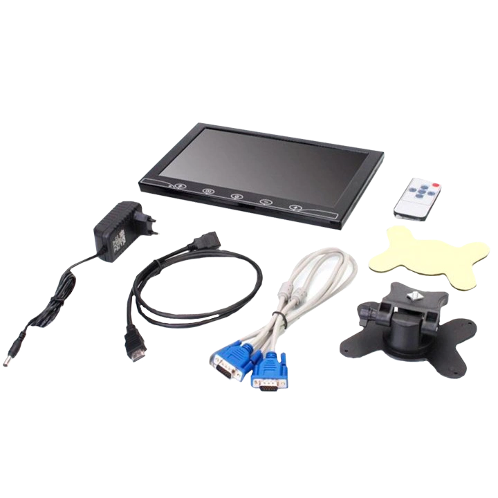 Автомобільний РК-монітор 10.1" (AV + VGA + HDMI + BNC)