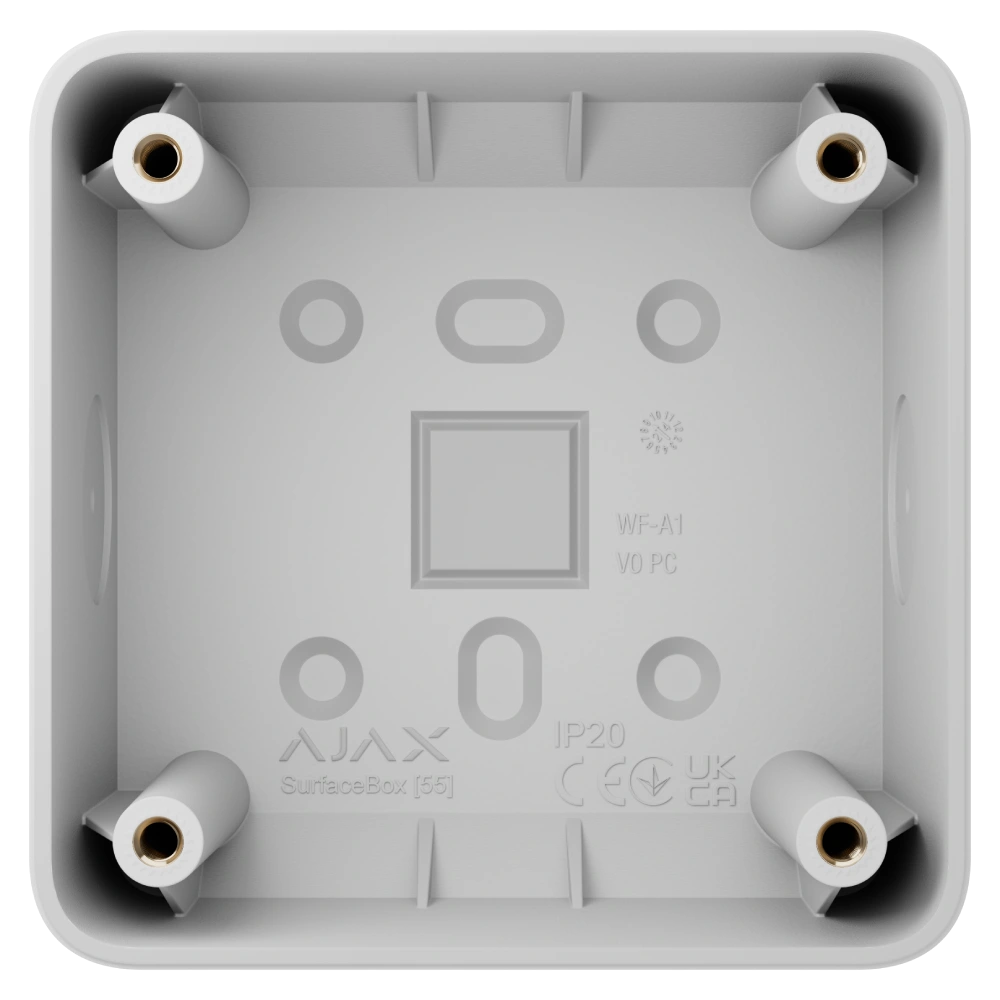 Монтажна коробка Ajax SurfaceMounting box white