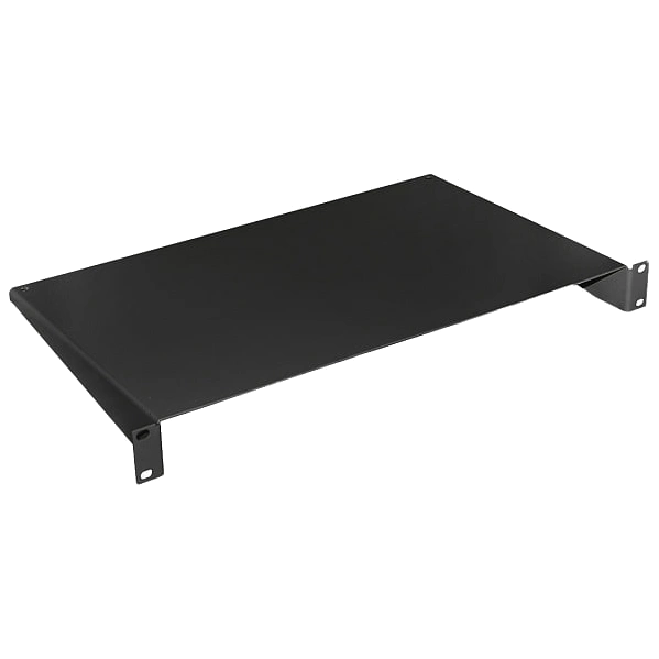 Полиця консольна чорна Hypernet 1U 19" 250 мм 9005