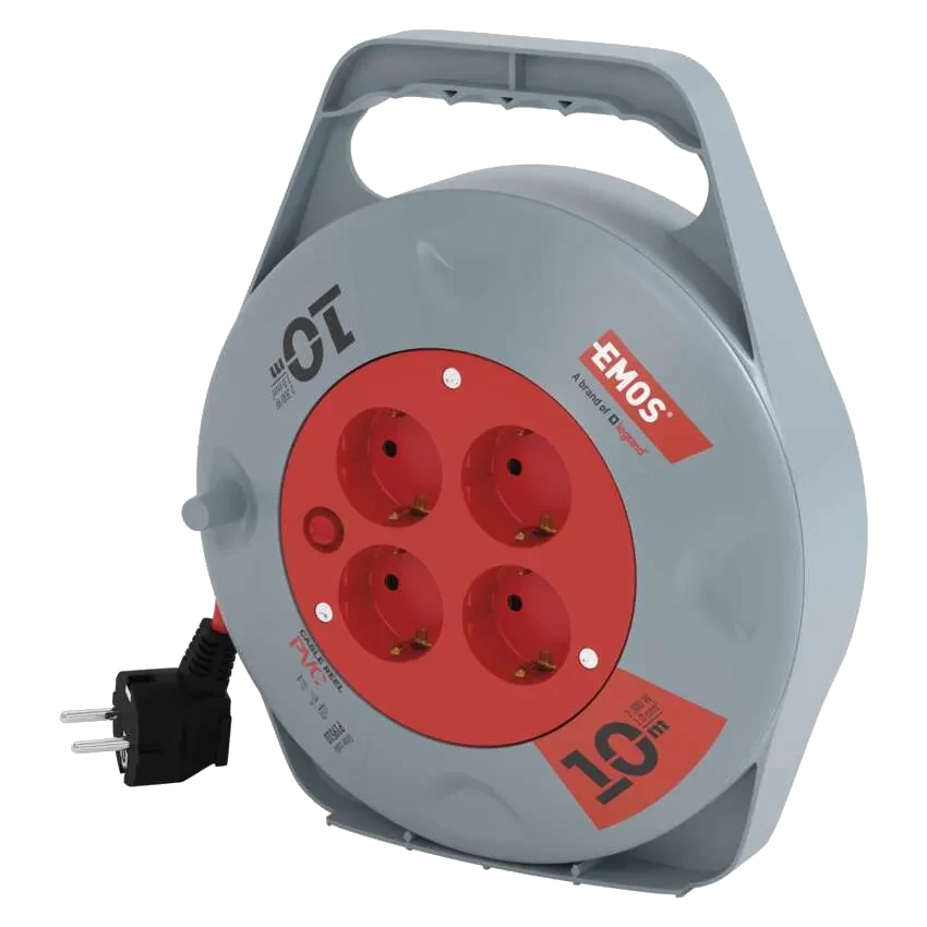 Подовжувач на котушці Emos P19510 10м SCHUKO