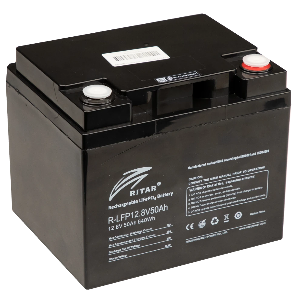 Акумуляторна батарея RITAR R-LFP12.8V50AH