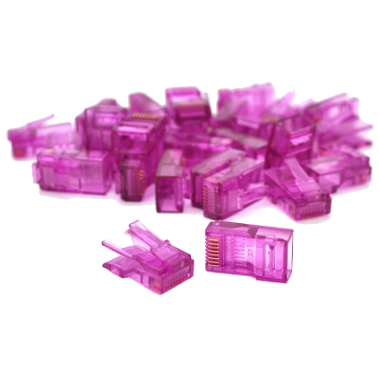 Конектор RITAR RJ-45 8P8C UTP Cat-5 (100 шт/уп.) Q100 Violet