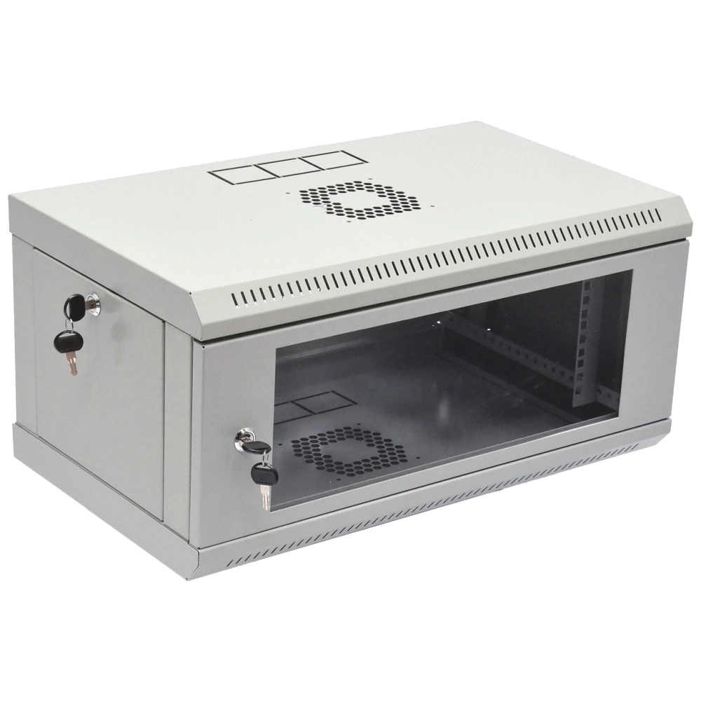 Шафа 19" 4U 600x400x284мм акрилове скло, сірий