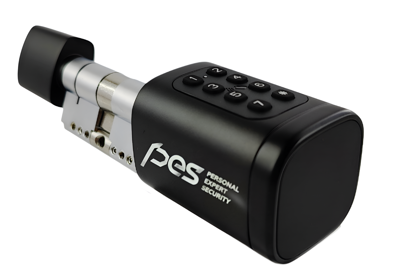 PES Cylinder 3 з клавіатурою та сканером відбитків пальця чорний 90 мм 60x30Т — фото 3