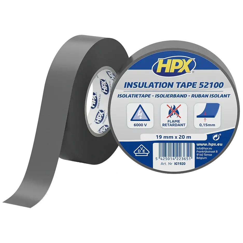 Стрічка ПВХ ізоляційна HPX IG1920 HPX52100 19мм х 20м