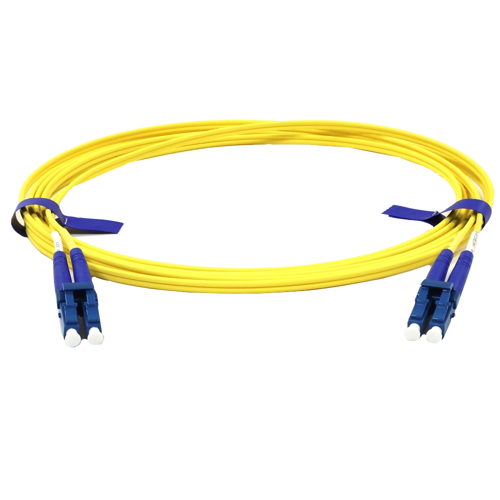 Патчкорд оптичний CMS LC/UPC-LC/UPC SM 1.5 м Duplex Slim
