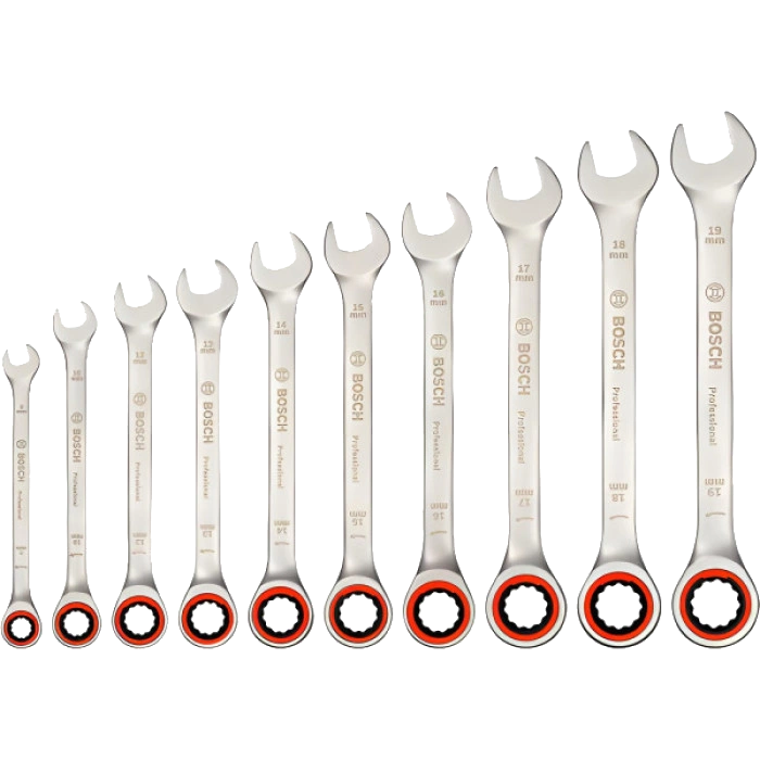 Набір ключів комбінованих Bosch Professional (1600A02AU0) 10 шт