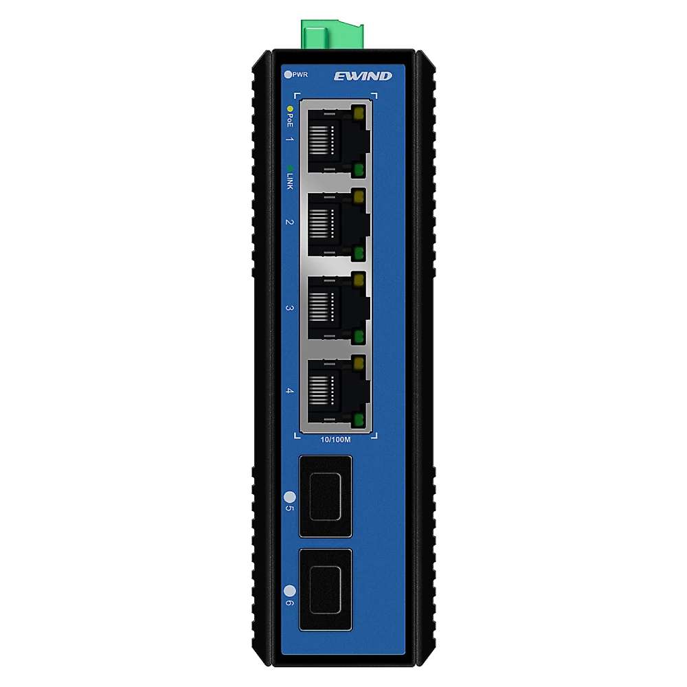 Комутатор 6 портів некерований Ewind EW-PIS1706-4FE