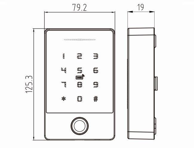 PES KeyPad з BLE-модулем контролер доступу з Bluetooth керуванням — фото 2
