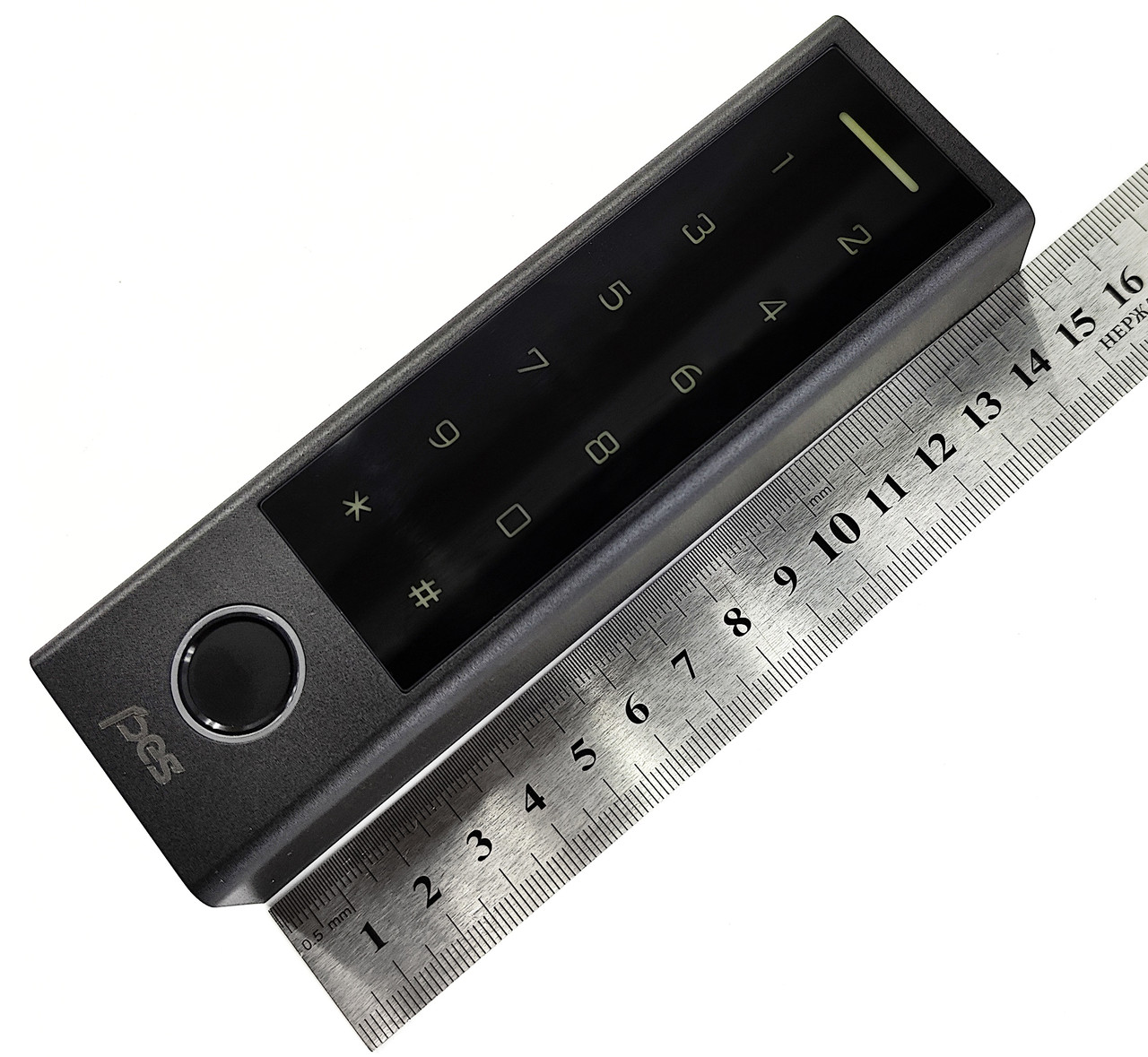 PES KeyPad slim біометричний контролер доступу чорний — фото 2