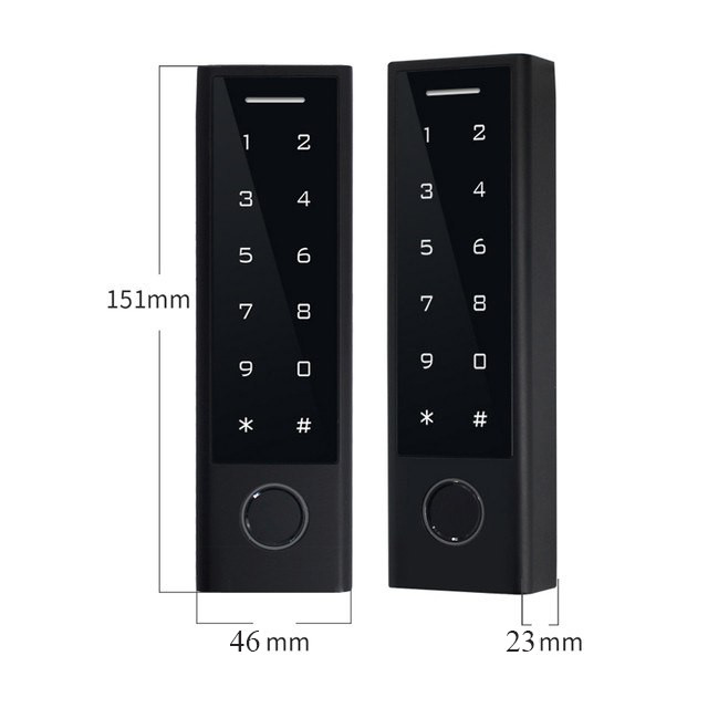 PES KeyPad slim біометричний контролер доступу чорний — фото 3