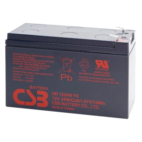 Акумуляторна батарея CSB HR1234WF2 12В 9А•г