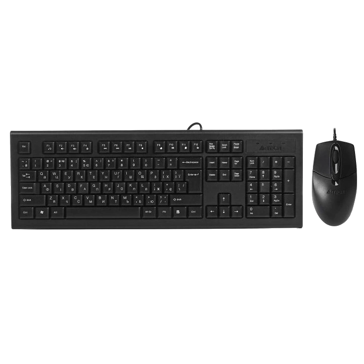 Комплект клавіатура+мишка A4Tech KR-8572S Black