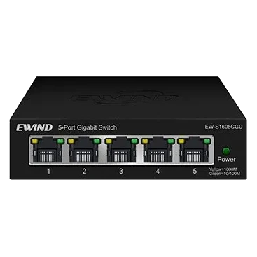 Комутатор 5 портів некерований Ewind EW-S1605CGU 1000M