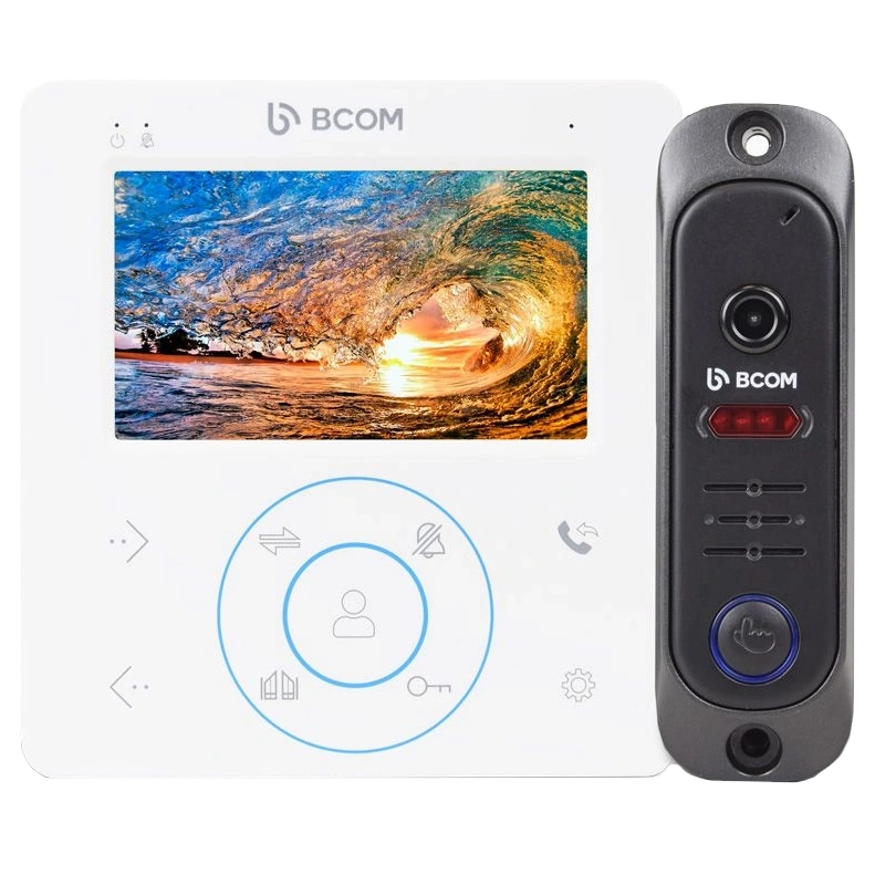 Комплект відеодомофона BCOM BD-480 White Kit