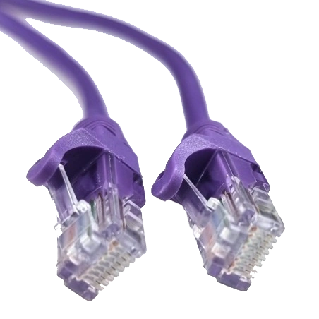 Патч-корд фіолетовий 1м EServer UTP CAT5e