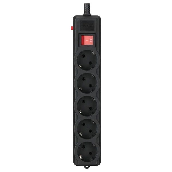 Мережевий фільтр 1.8 м кабель 5 розеток Gembird SPG5-G-6B-PRO