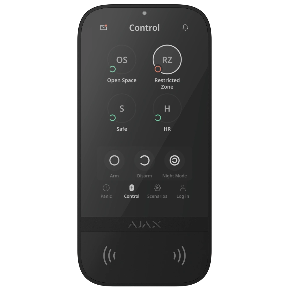 Superior KeyPad TouchScreen G3 Jeweller black Ajax