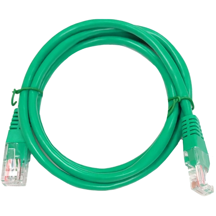 Патч-корд зелений UTP, 1 м, кат. 5e