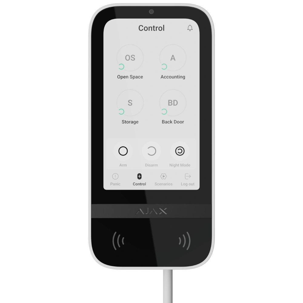 Superior KeyPad TouchScreen white Fibra Ajax