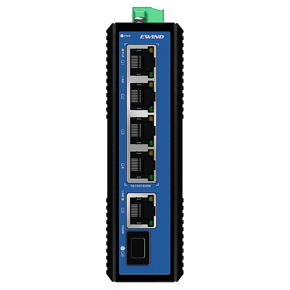 Комутатор 6 портів некерований Ewind EW-PIS1806F-4GE PoE