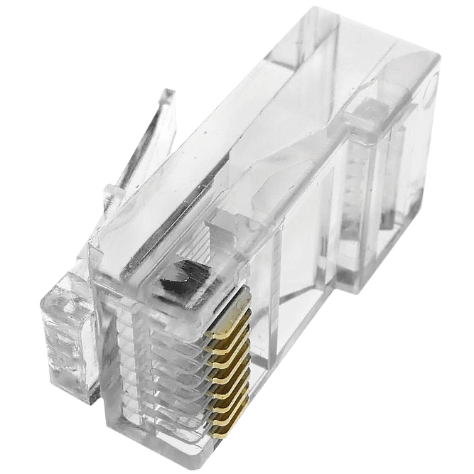 Конектор з'єднувальний неекранований (упаковка 100 шт) Kingda RJ45 кат. 5e